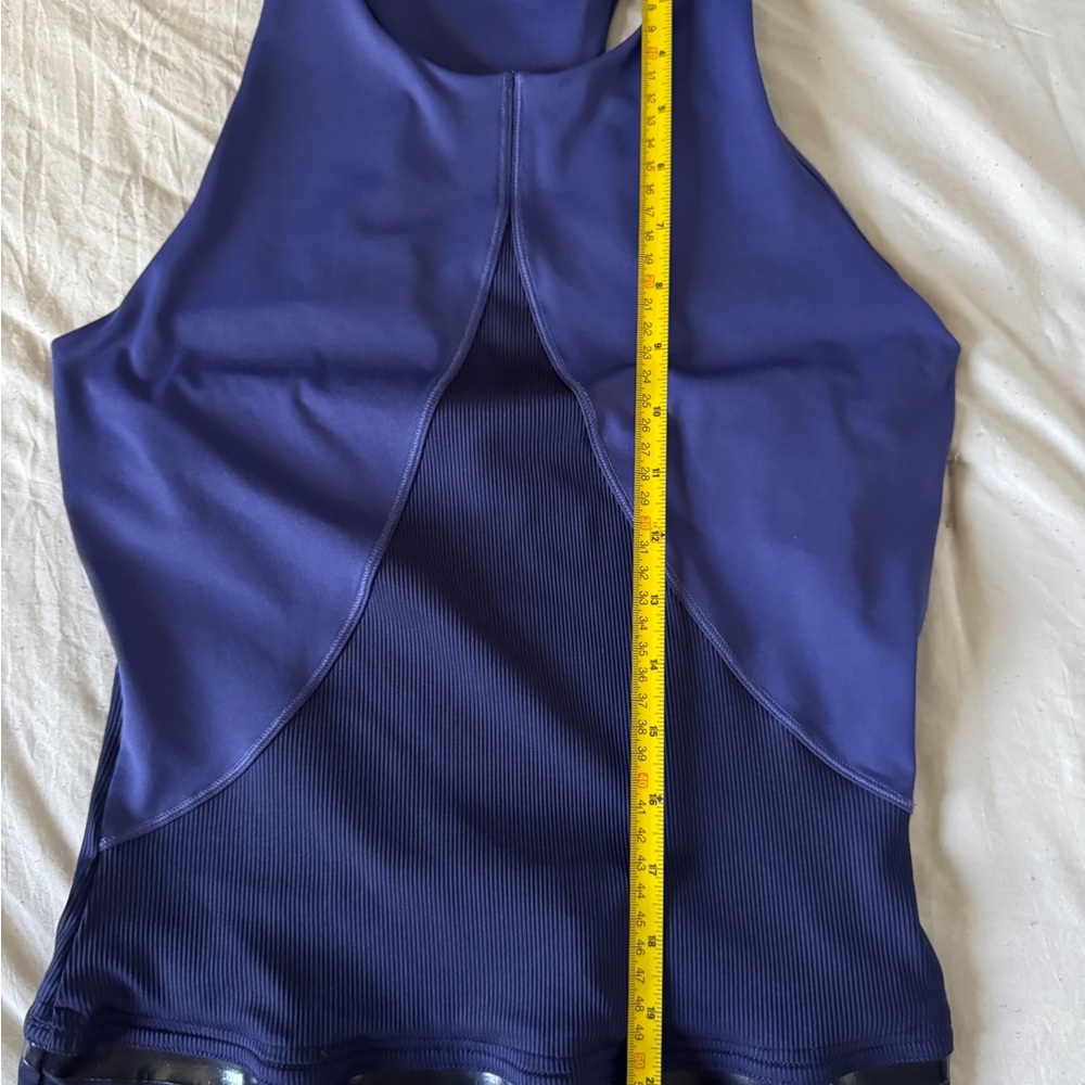 Adidas by Stella McCartney Blue Purple Athletic Tank Bra Top Sz S - Picture 5 of 10